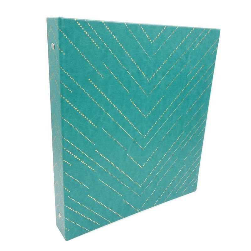 220 Sheet 1" Ring Binder Chevron Black/Gold - greenroom