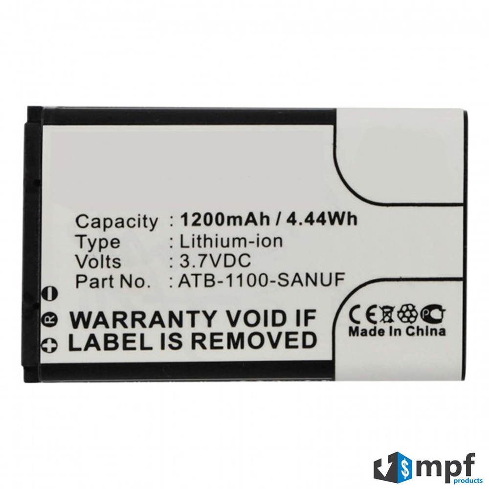 1200mAh High Capacity 41-500012-13, ATB-1100-SANUF Battery Replacement Intended for RTI Pro, Pro24.i, Pro24.r, Pro24.r v2, Pro24.z Remote Control