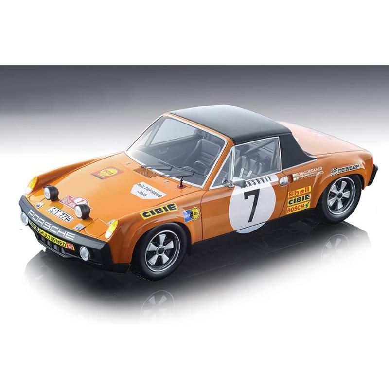 Porsche 914/6 #7 Waldergaard/ Thorszelius 3rd Place Monte Carlo Rally 1971 Ltd Ed 70 pcs 1/18 Model Car by Tecnomodel