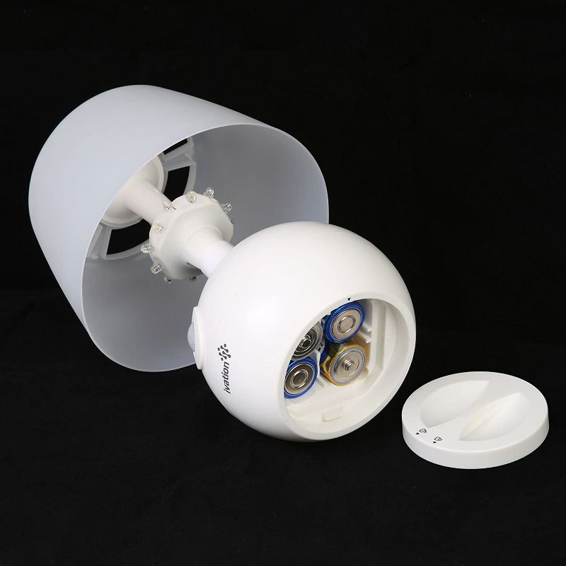 Ivation 12-LED Motion Sensing Small Table Lamp, Dual Color Range, White