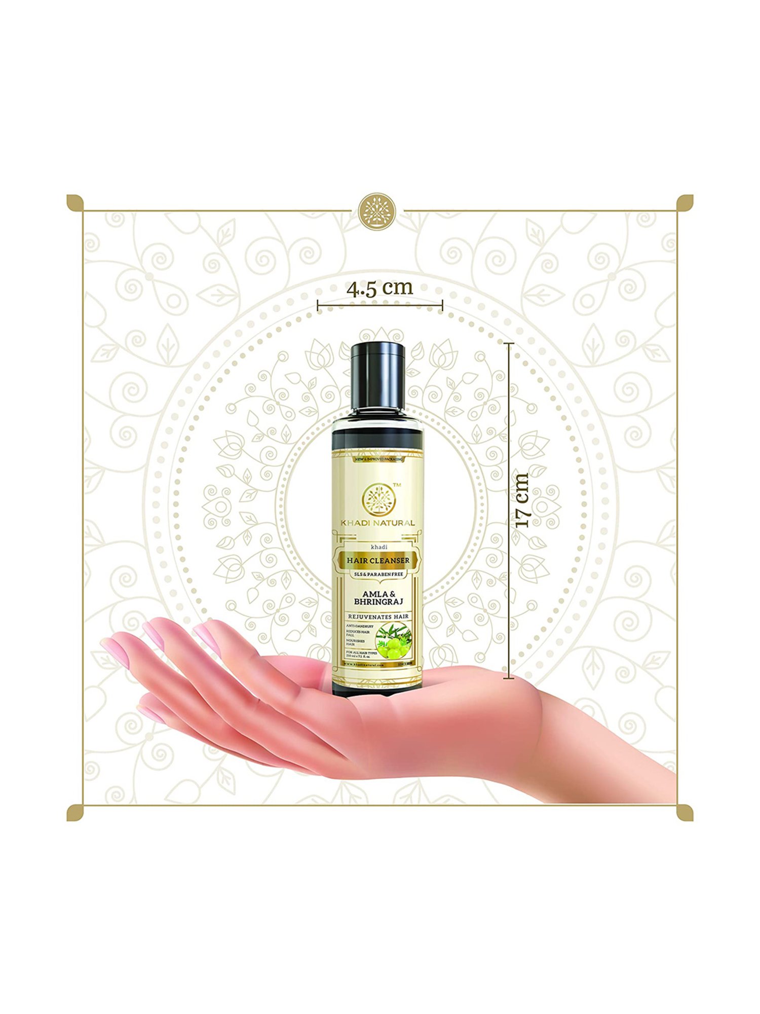 Khadi Natural Amla & Bhringraj Hair Cleanser - 210 ml