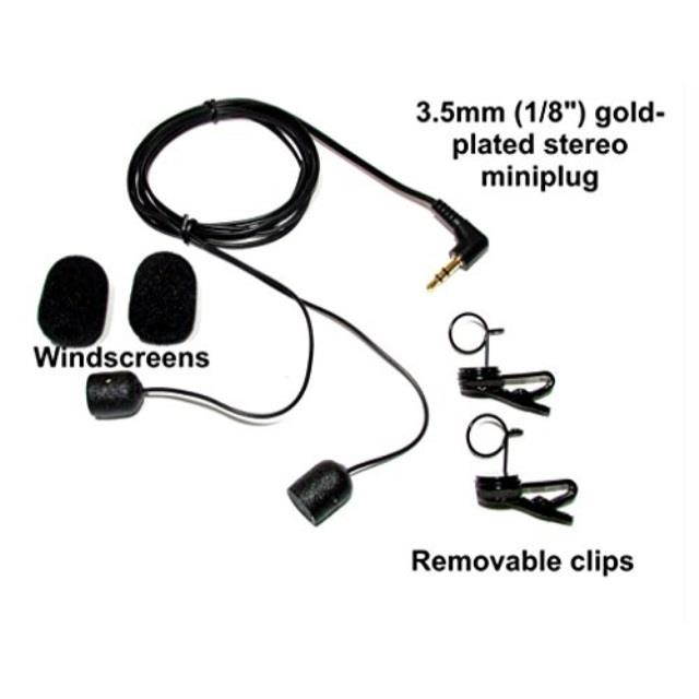 deluxe cardioid sereo lapel mics w/ clips