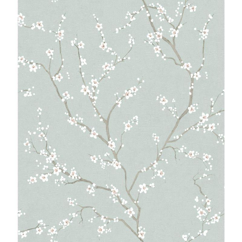 RoomMates 28.2" Cherry Blossom P&S Wallpaper Blue