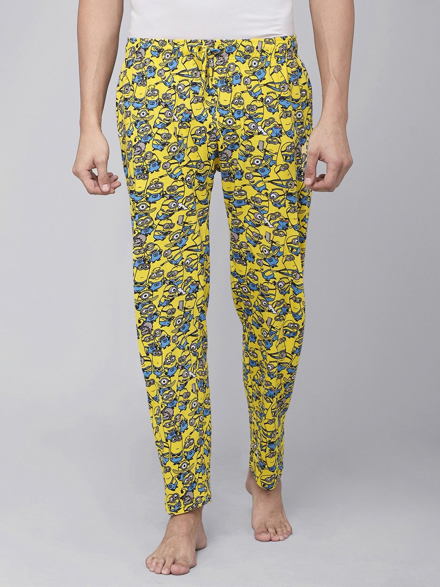 Free Authority Minions Printed Regular Fit Pyjamas