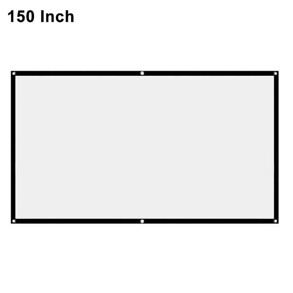 60" 16:9 No Crease Home Theater Portable Foldable White Projection Screen
