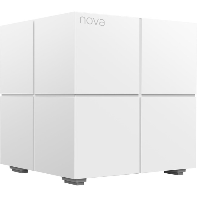 Tenda Nova MW6(1-pack) Whole Home Mesh WiFi System Coverage up to 2,000 sq.ft, 1-2 bedrooms, Plug and Play, Works with Alexa,Parental Controls,2 Gigabit Ports/Unit