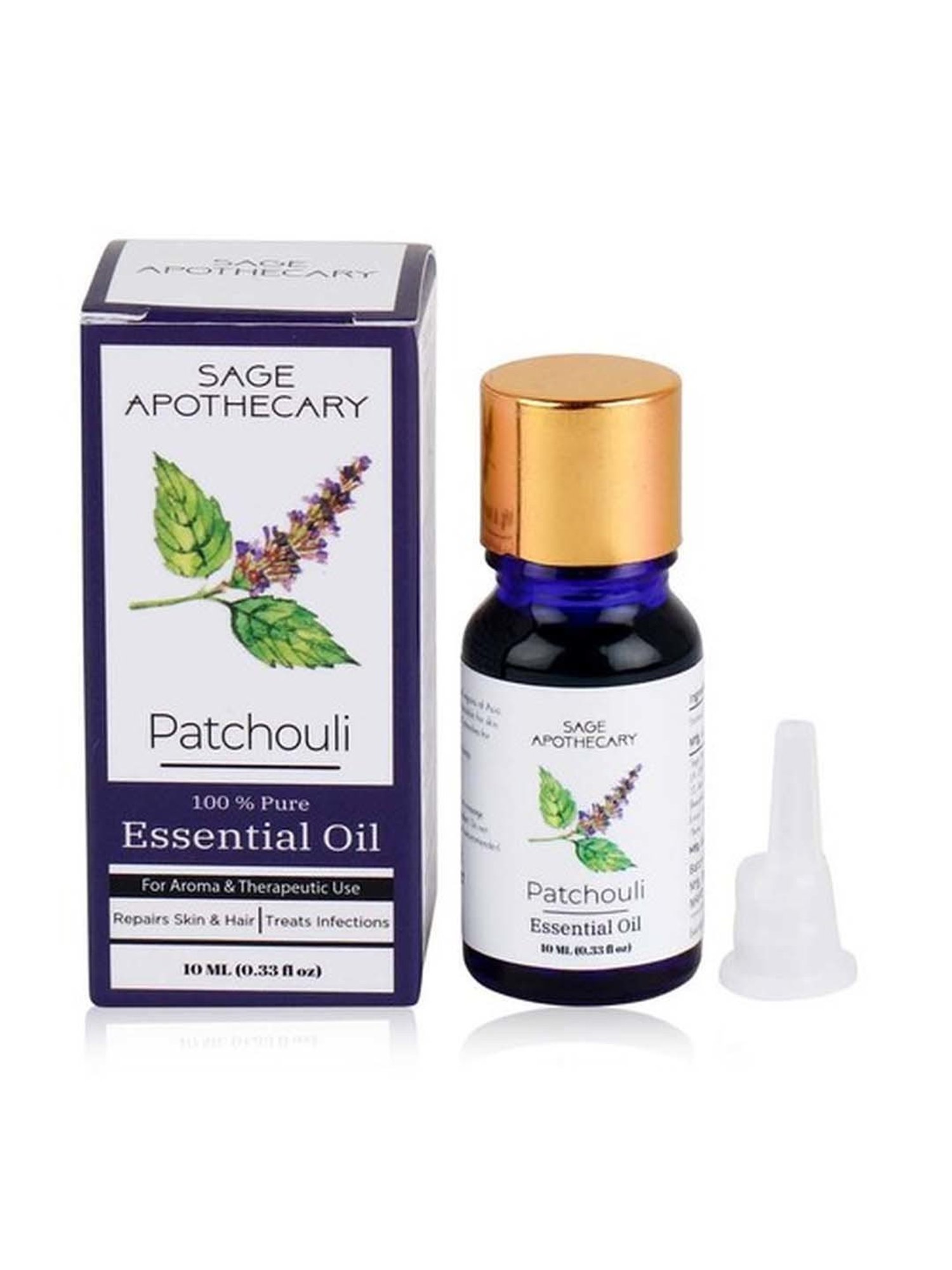 Sage Apothecary Patchouli Essential Oil - 10 ml