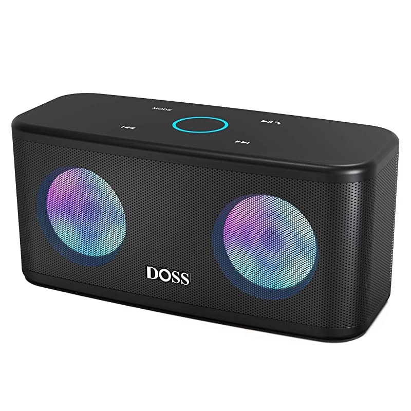 Bluetooth Speakers,  SoundBox Plus Portable Wireless Bluetooth Speaker with 16W HD Sound and Deep Bass, Wireless Stereo Pairing, 20H Playtime, Wireless Speaker for Home, Outdoor, Travel -Black