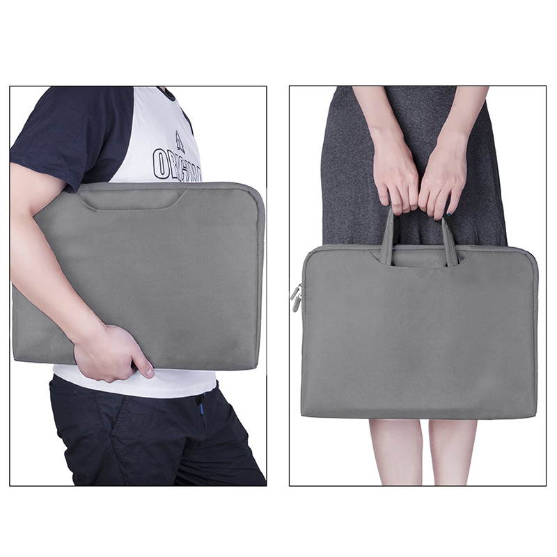 Laptop Sleeve Bag Handbag 14 Inch Carrying Case, 360&deg; Protective Computer Bag, Waterproof Shockproof Durable, Gray