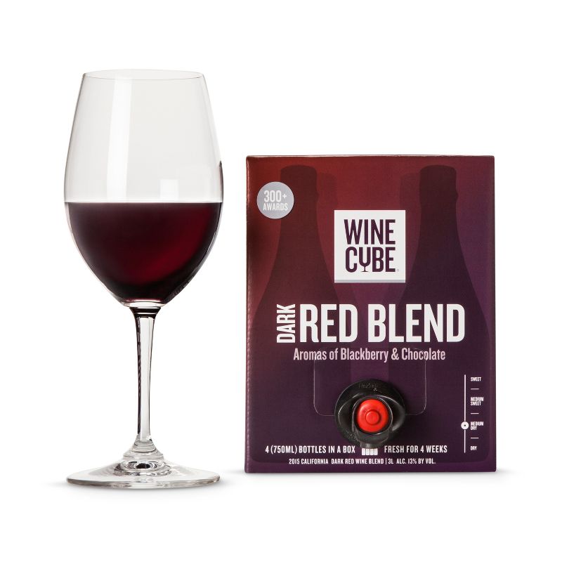 Dark Red Blend Red Wine - 3L Box - Wine Cube™