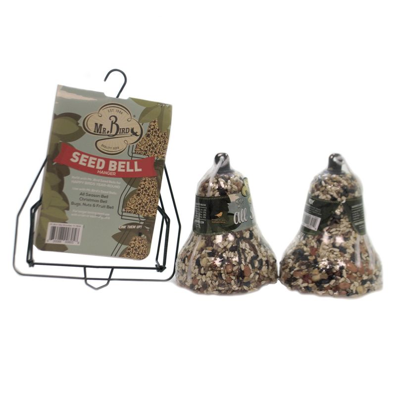 Home & Garden 7.5" All Season Bell W/ Hanger Seed No Mess Mr Bird  -  Bird And Wildlife Food