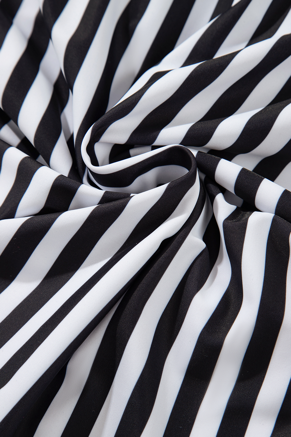 Black Plant Print Zip Front Half Sleeve One Piece Swimsuit