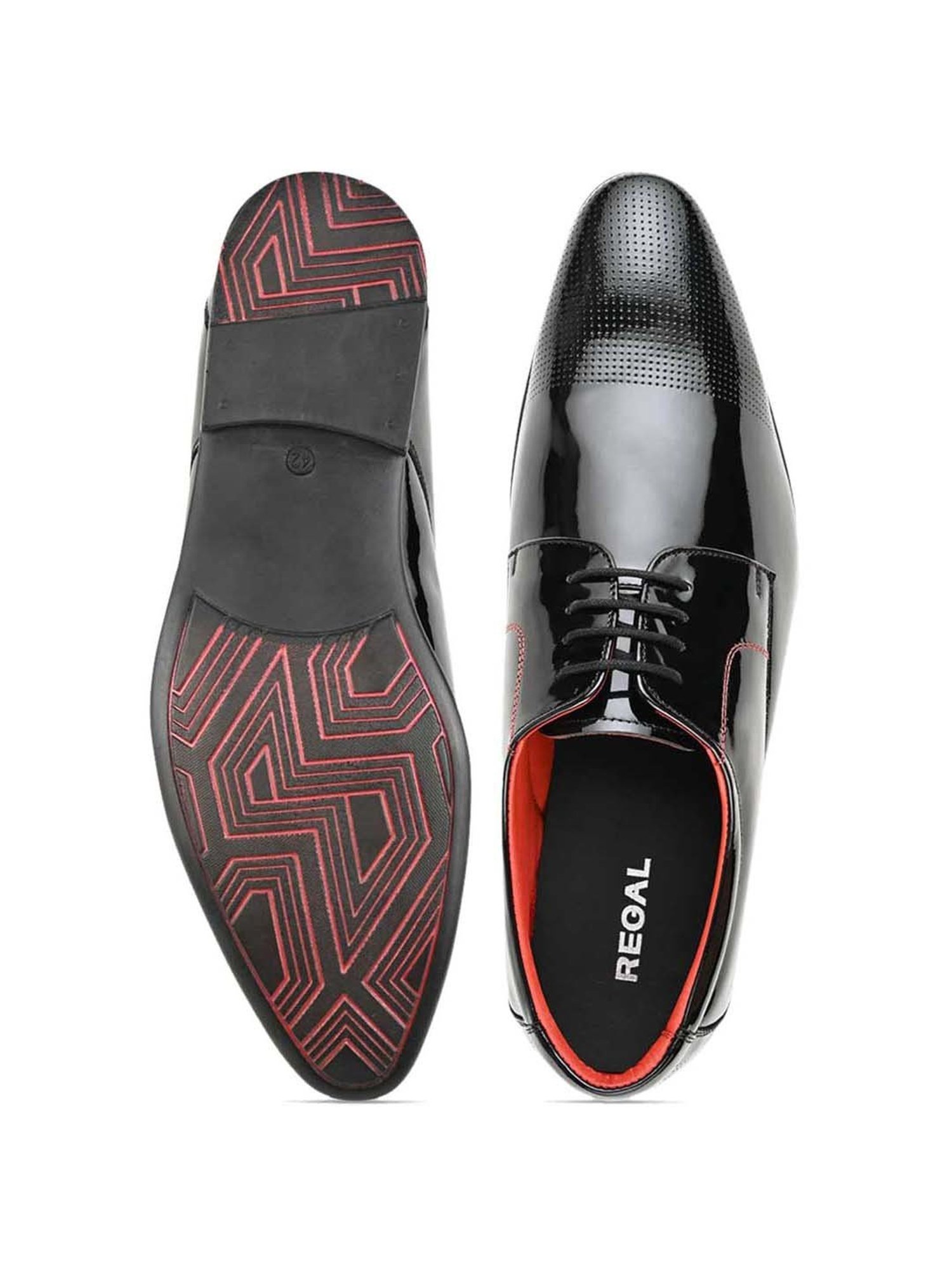 Regal Men's Black Derby Shoes