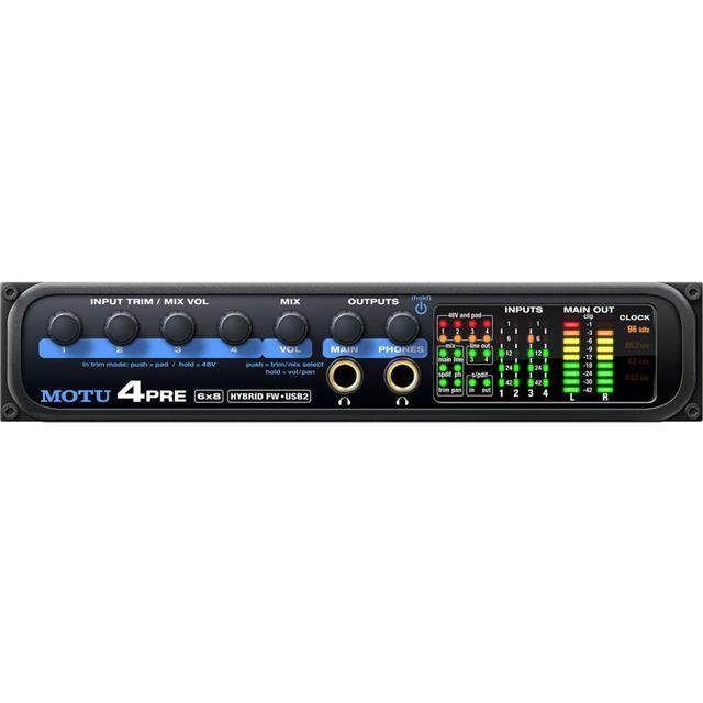 MOTU 4PRE 6x8 Hybrid Firewire USB 2.0 Audio Interface