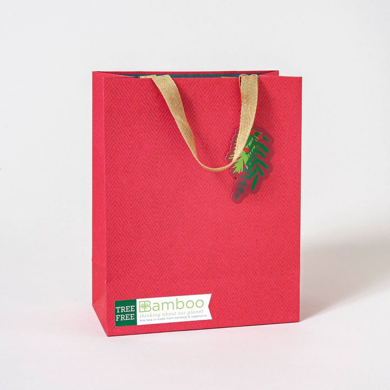 Bamboo Gift Bag Red - IG Design Group