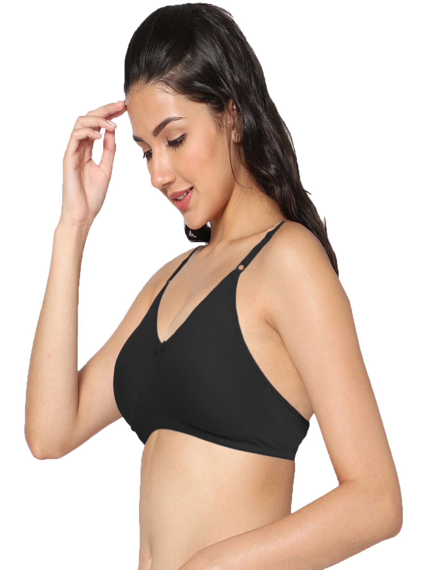 IN CARE Black & Skin Non-Wired Full Coverage Push-Up Bra - Pack of 2