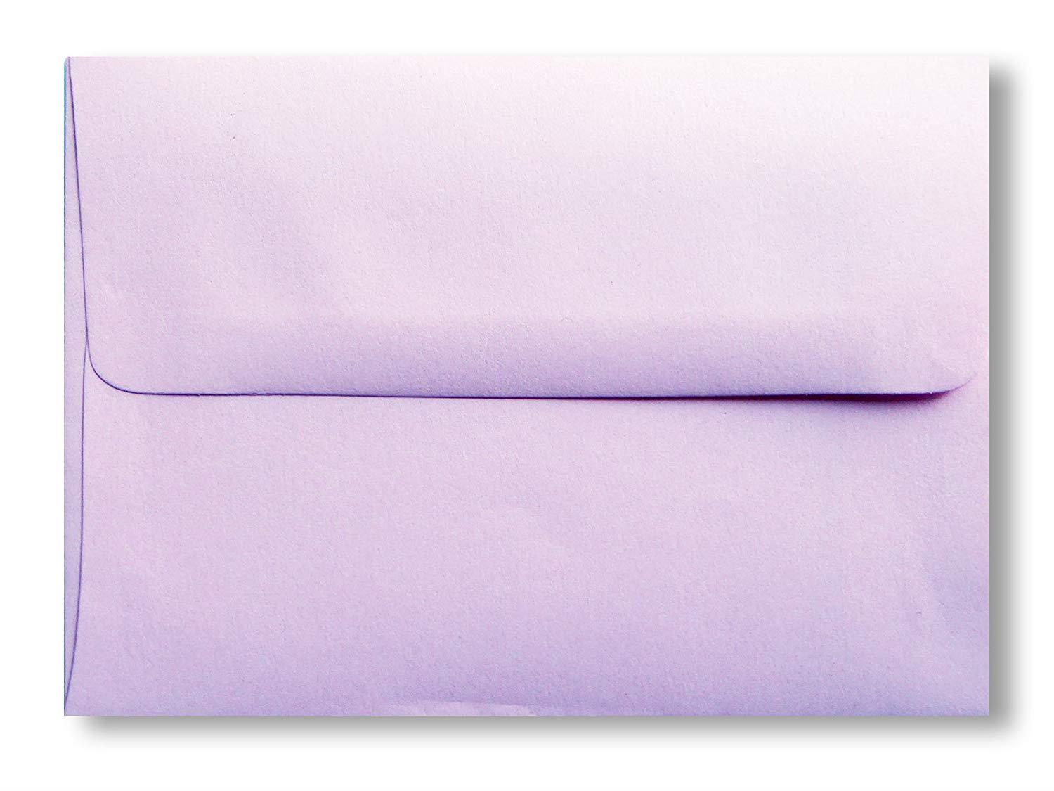 Light Lavendar A7 (5-1/4 x 7-1/4) 50 Boxed 70lb Envelopes for 5 X 7 Invitations Weddings Showers from The Envelope Gallery