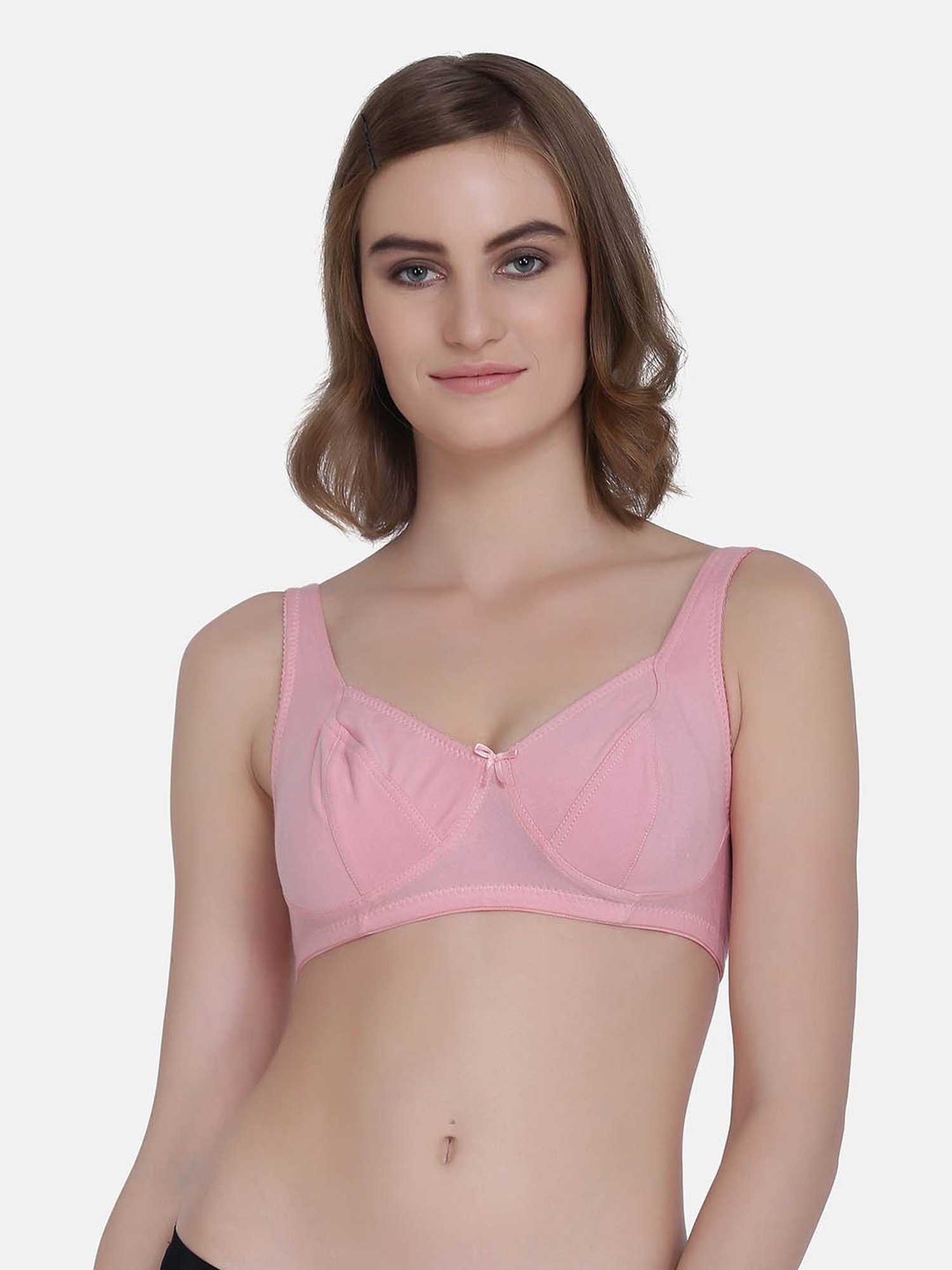 Da Intimo Pink Non Wired Non Padded Minimizer Bra