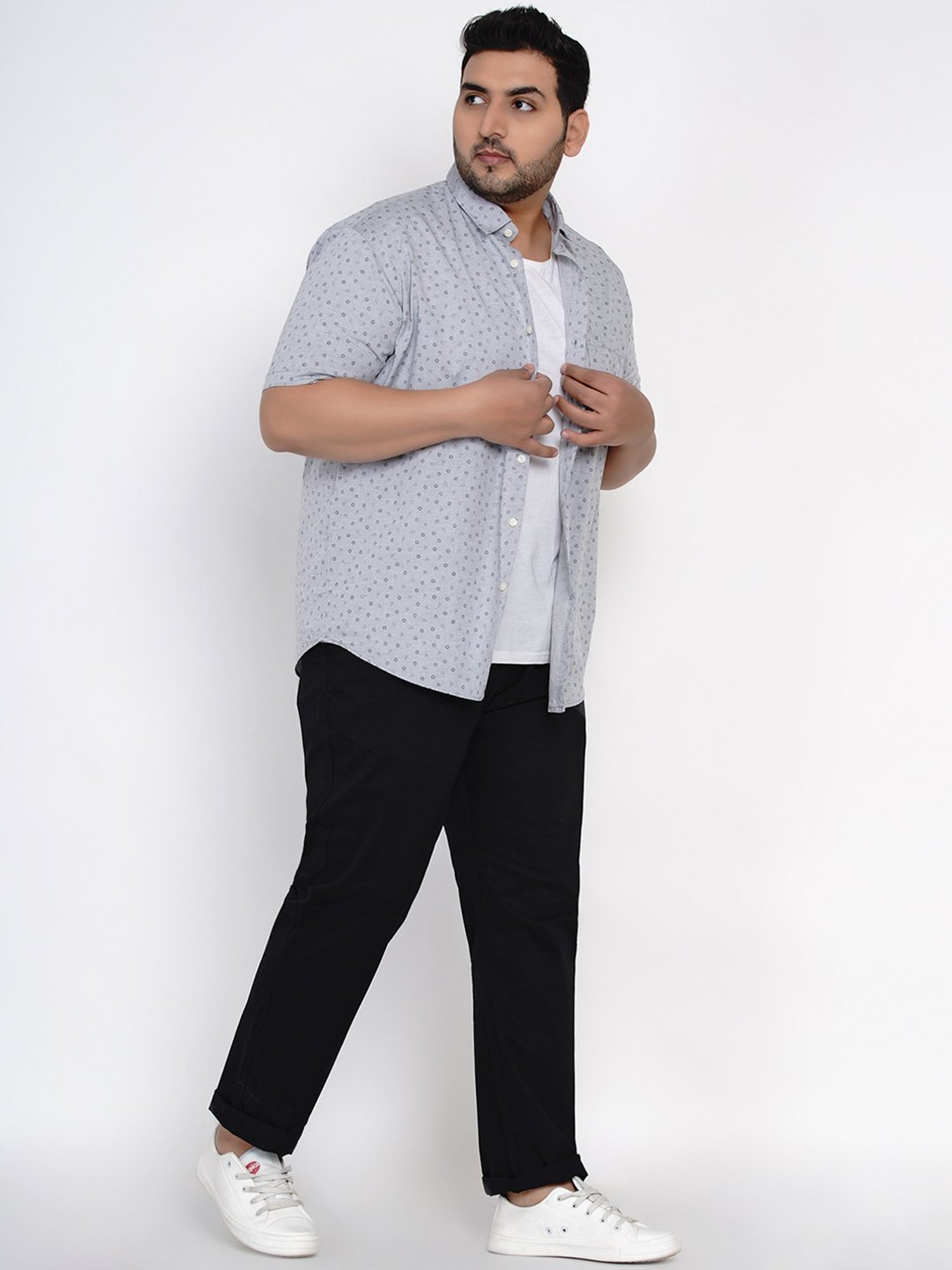 John Pride Black Comfort Fit Chinos