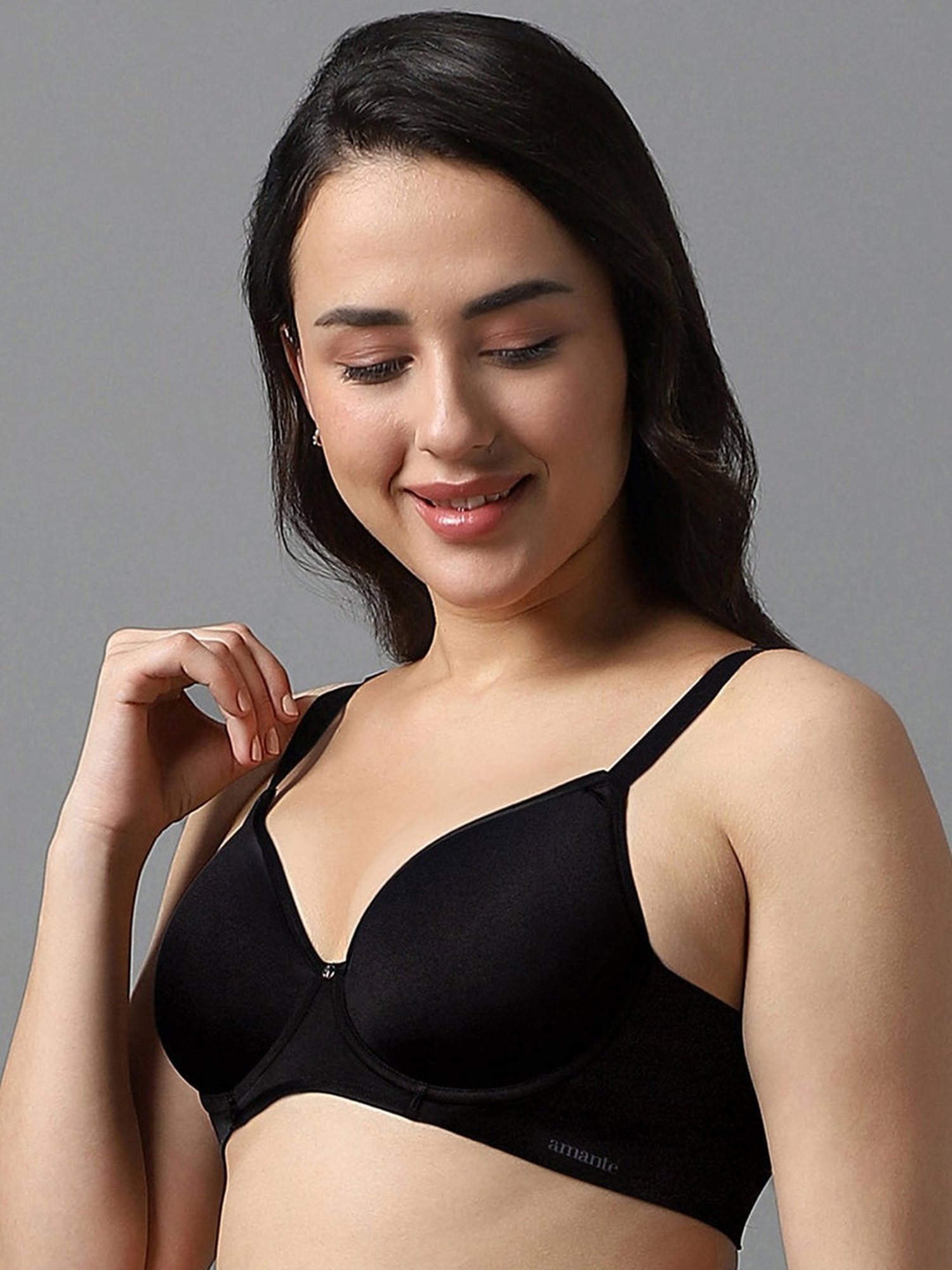 Amante Black Padded T-Shirt Bra