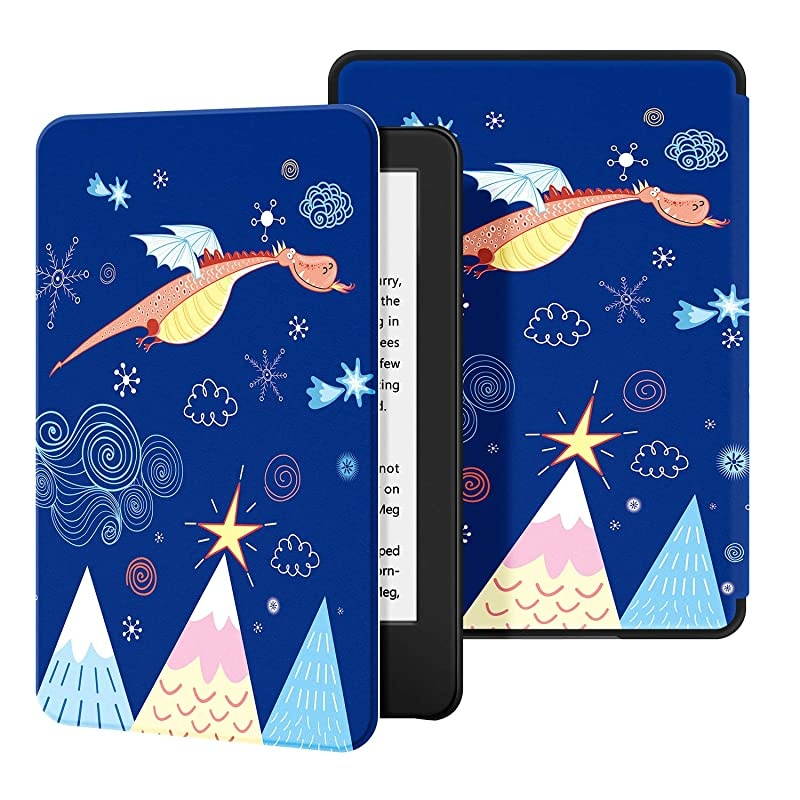 Slim Case for AllNew Kindle10th Gen 2019 Release PU Leather Cover with Auto WakeSleepFits  AllNew Kindle 2019Will not fit Kindle Paperwhite or Kindle OasisThe Adorkable Dragon