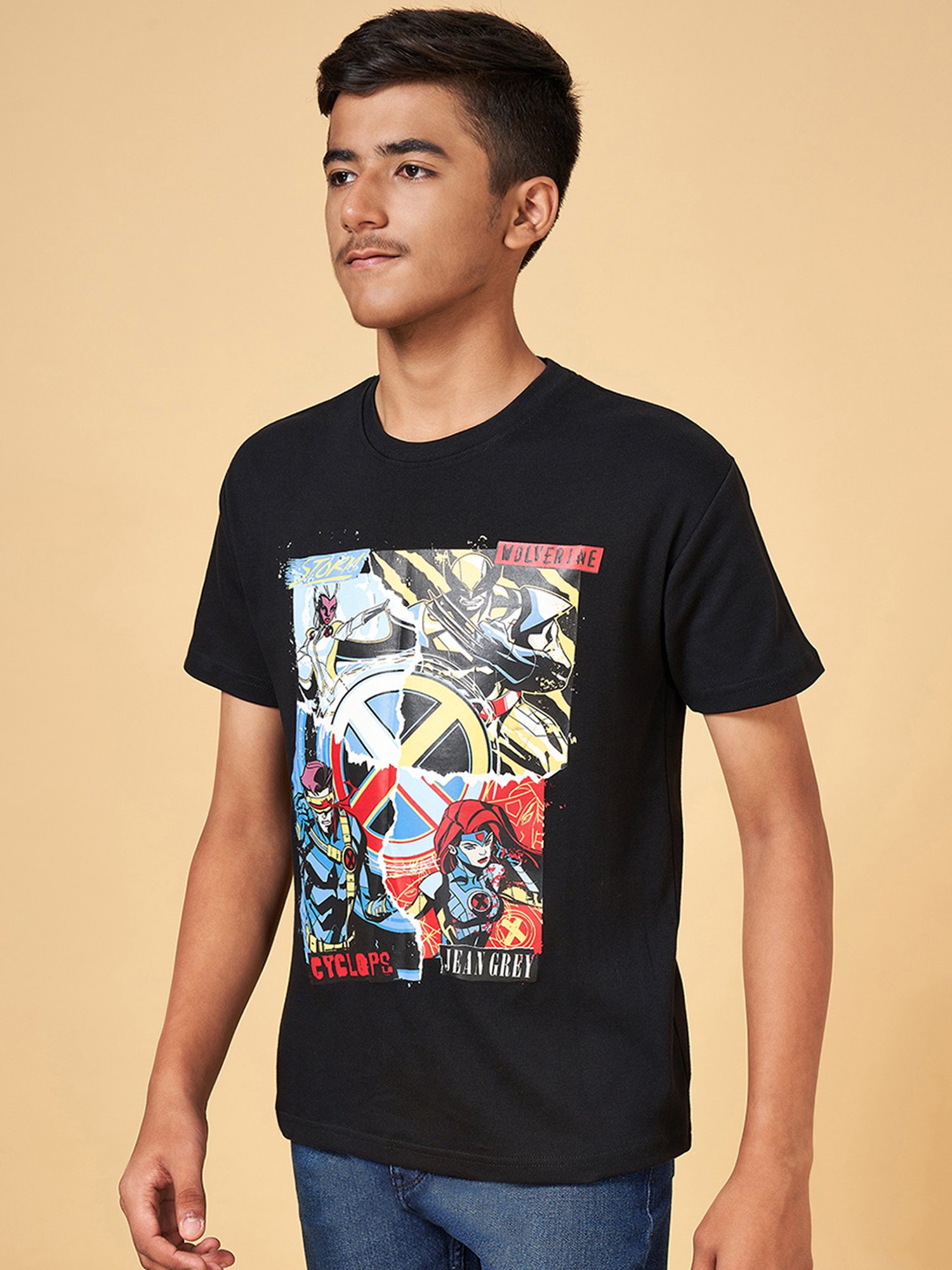 Coolsters by Pantaloons Kids Black Graphic Print T-Shirt