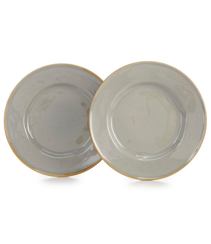 Noble Excellence Astoria Collection Speckled Glaze Salad Plates, Set of 2