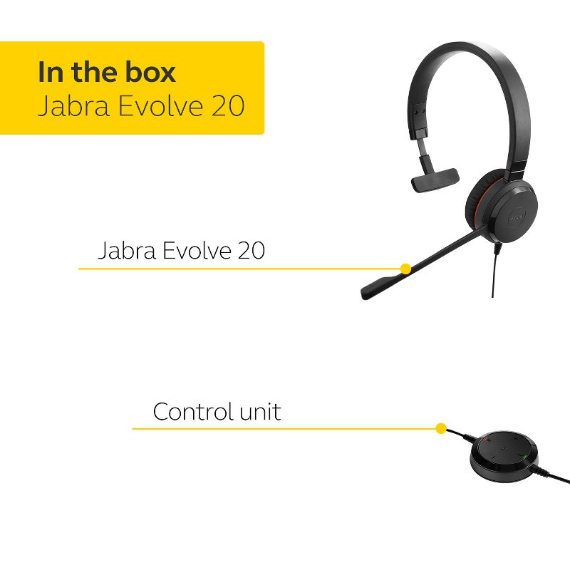 Jabra Evolve 20SE MS Mono Headset 4993-823-309