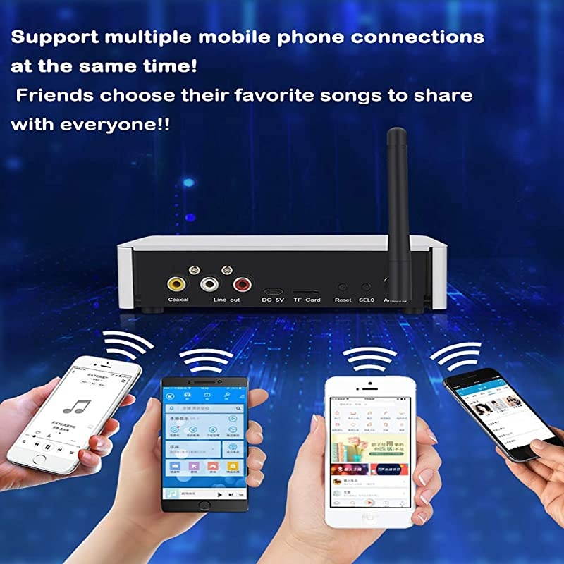 Music Streamer DLNA HiFi Player Airplay Receiver WiFi Bluetooth with DAC