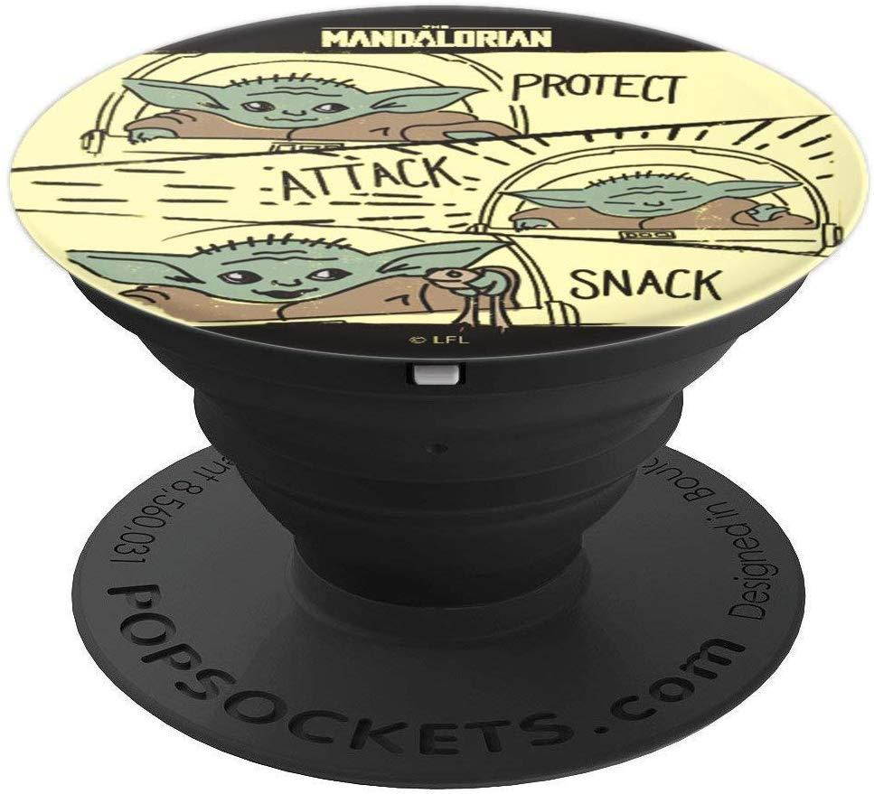Star Wars The Mandalorian The Child Protect Attack Snack PopSockets Grip and Stand for Phones and Tablets