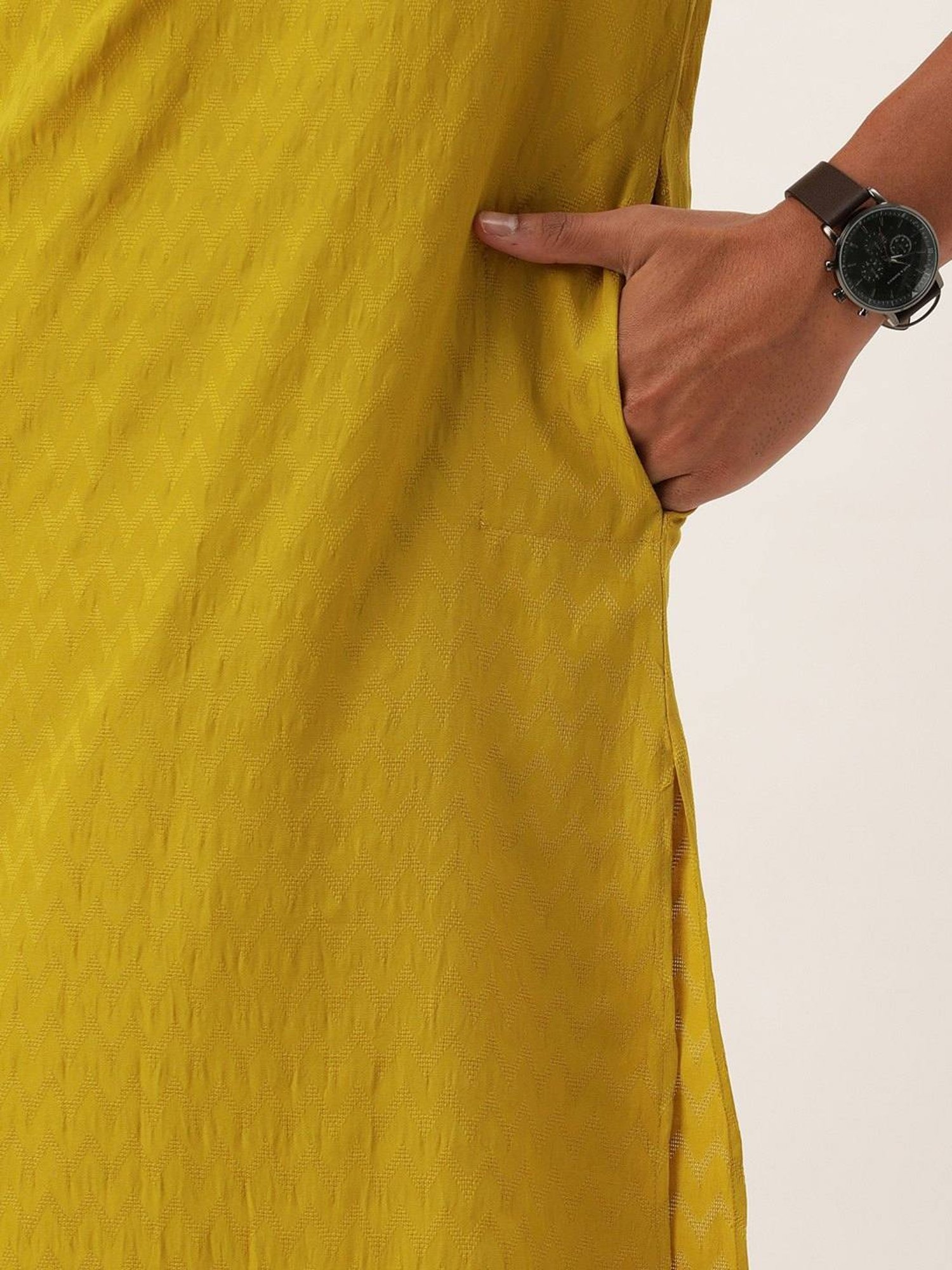 SWAGG INDIA Yellow Regular Fit Kurta