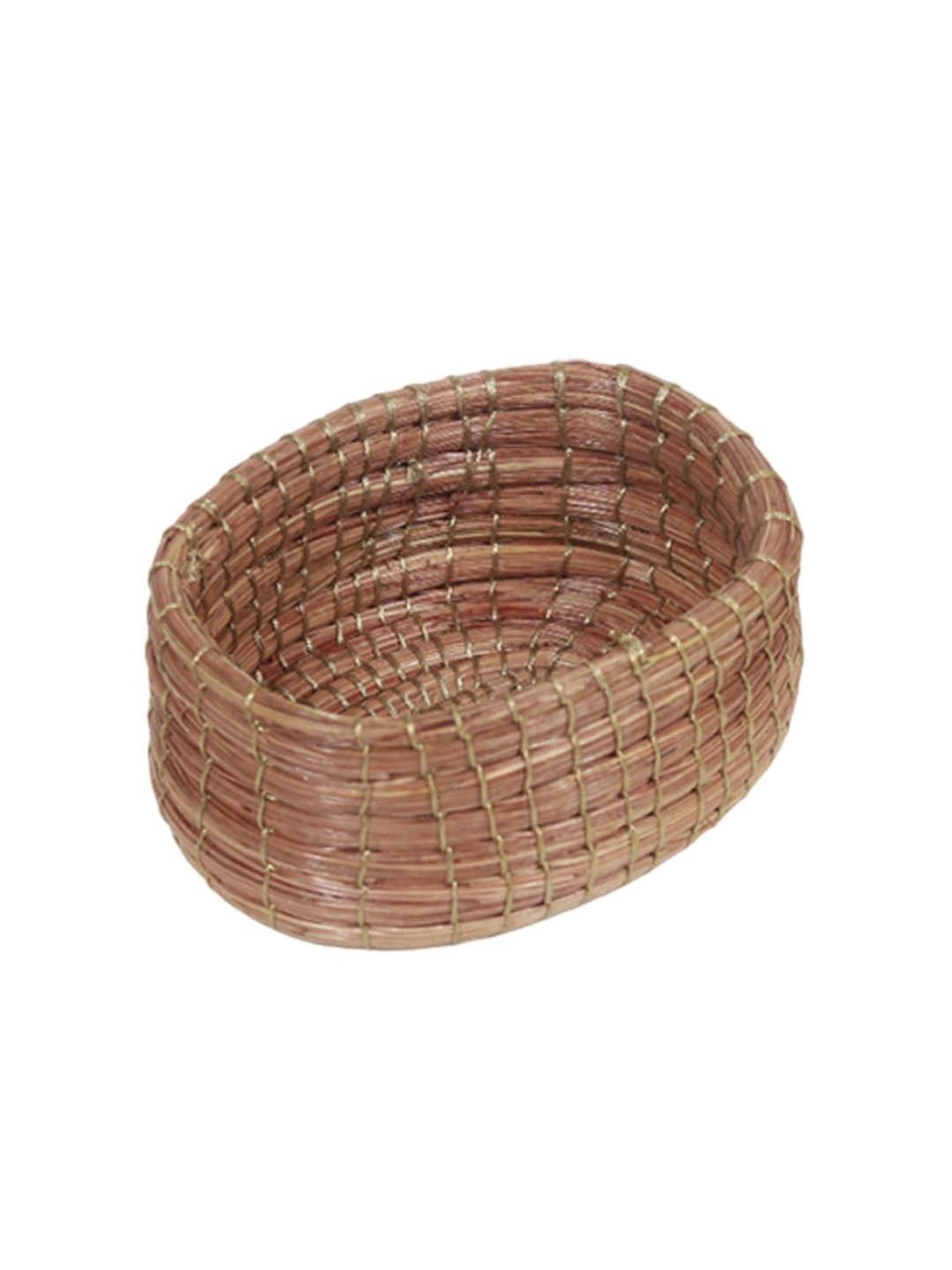 Unravel India Brown Piruls Classy Pine Wood 6Pc Tea Coaster & Stand Set