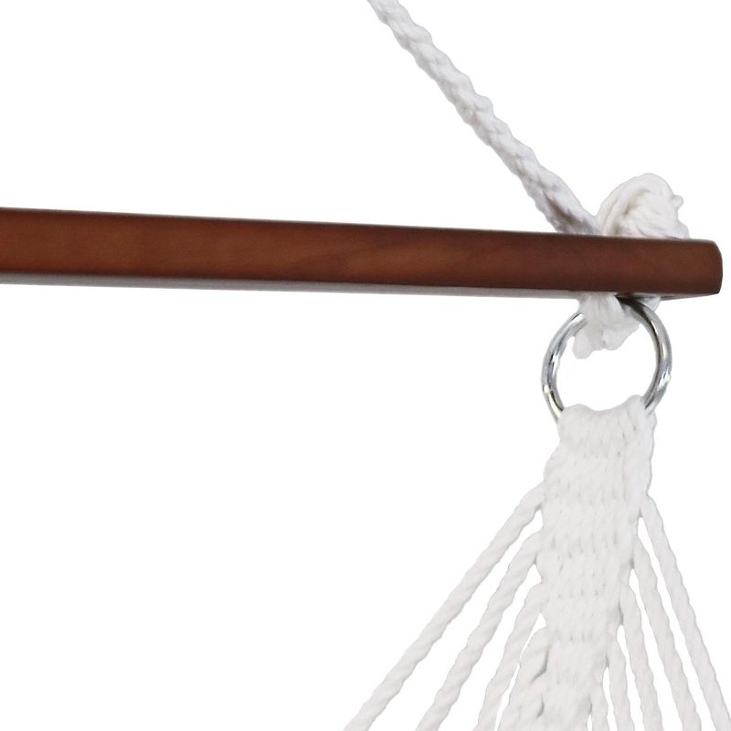 Sunnydaze Large Tufted Victorian Hanging Hammock Chair Swing for Backyard and Patio - 300 lb Weight Capacity - Red