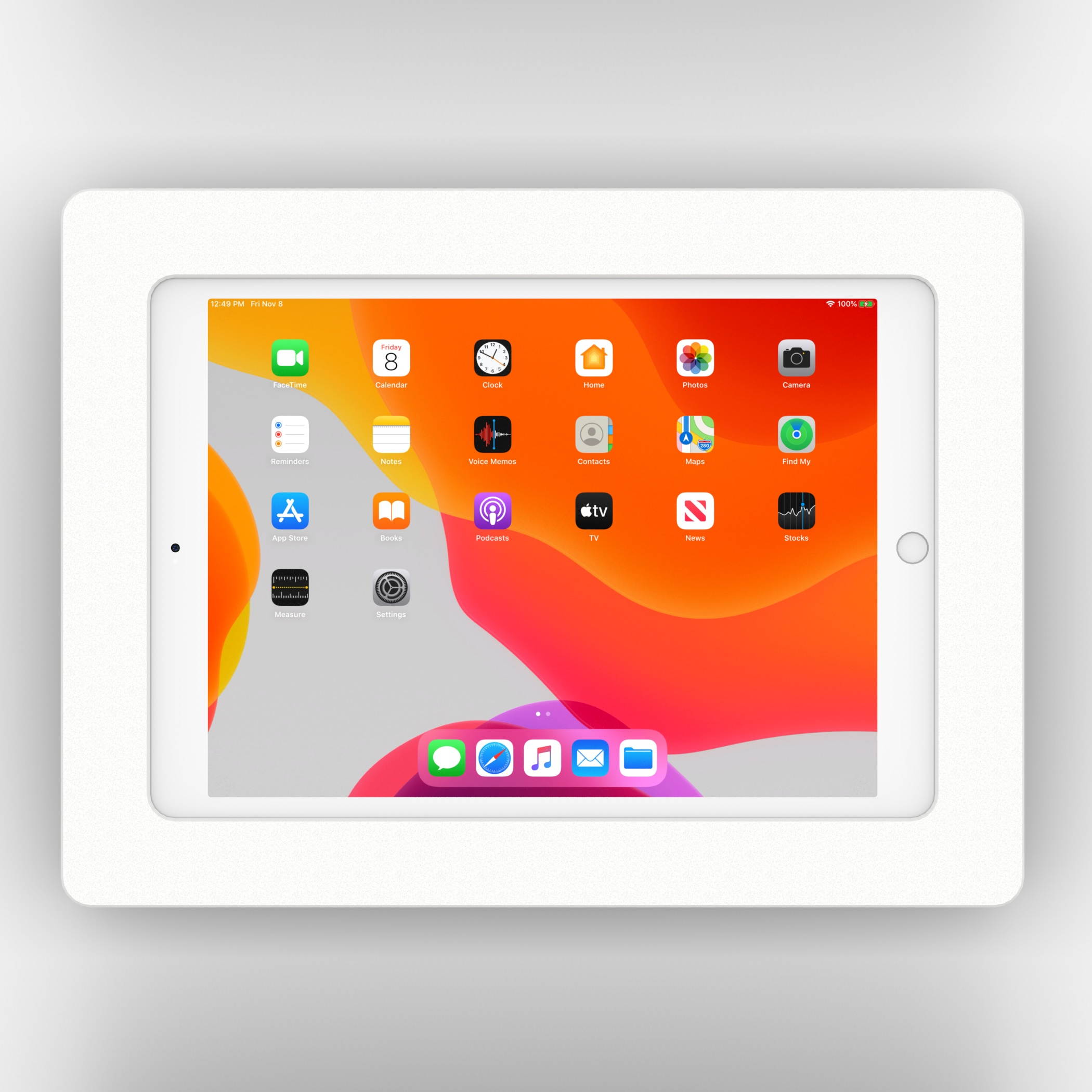 VidaMount White Enclosure and Fixed VESA Slim Wall Mount [Bundle] iPad 10.2" (7th Gen)