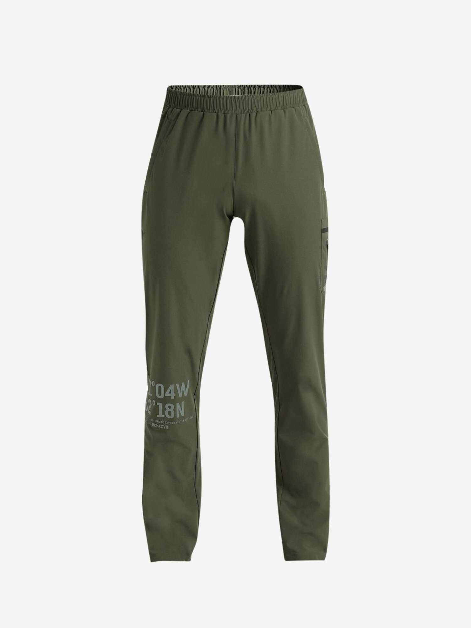 Wildcraft Olive Regular Fit Printed Trackpants