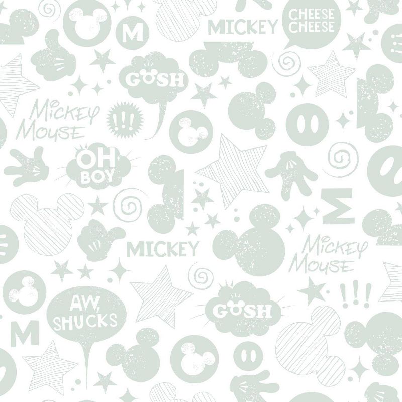 Mickey Mouse Icons Peel and Stick Wallpaper - Roomates