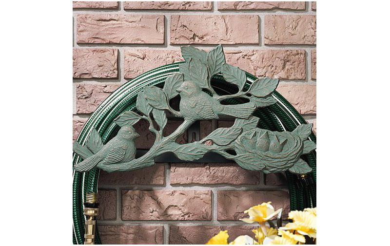 Chickadee Hose Holder - Copper Verdigris - Whitehall Products