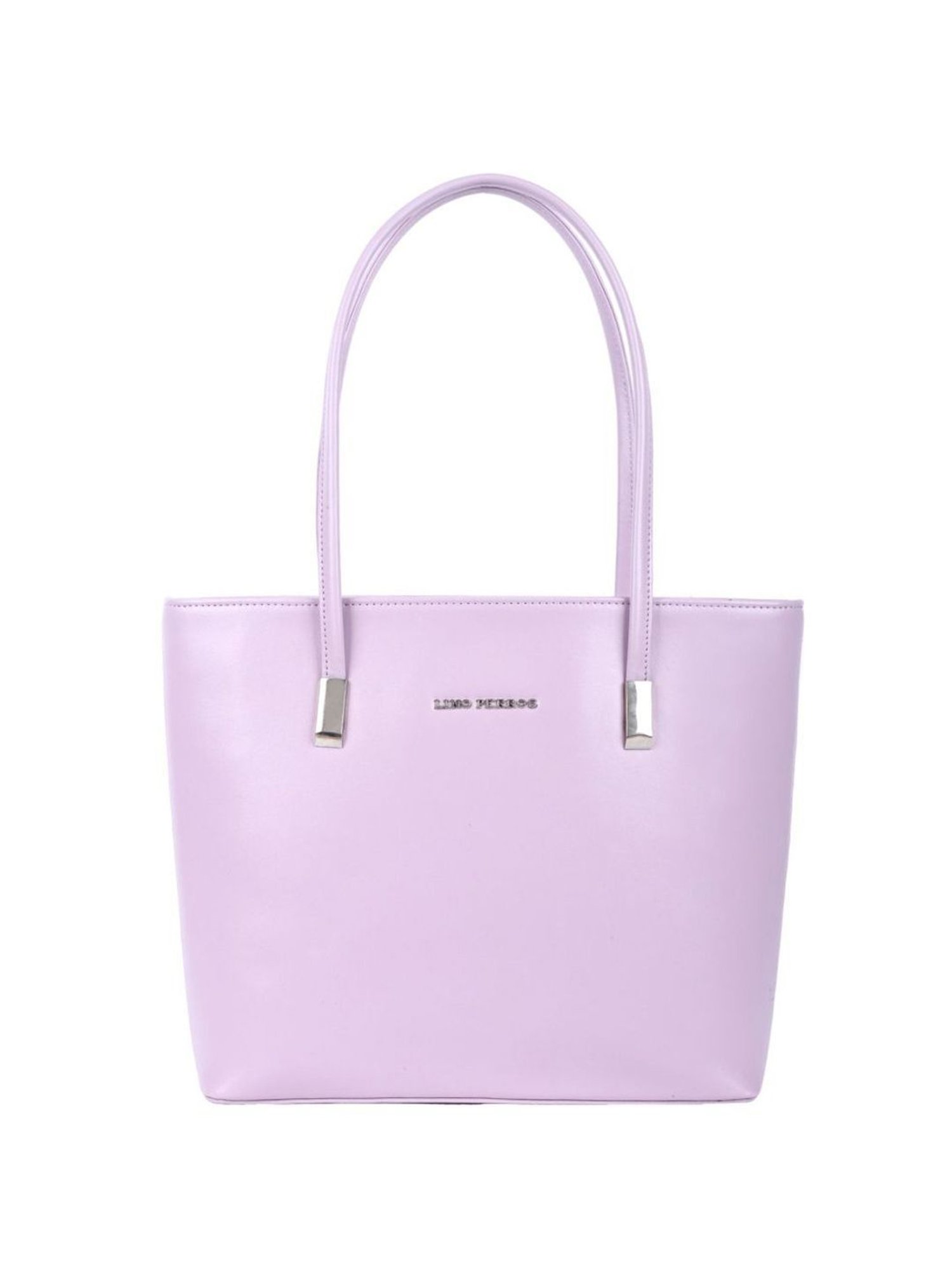 Lino Perros Lavender Solid Medium Shoulder Handbag