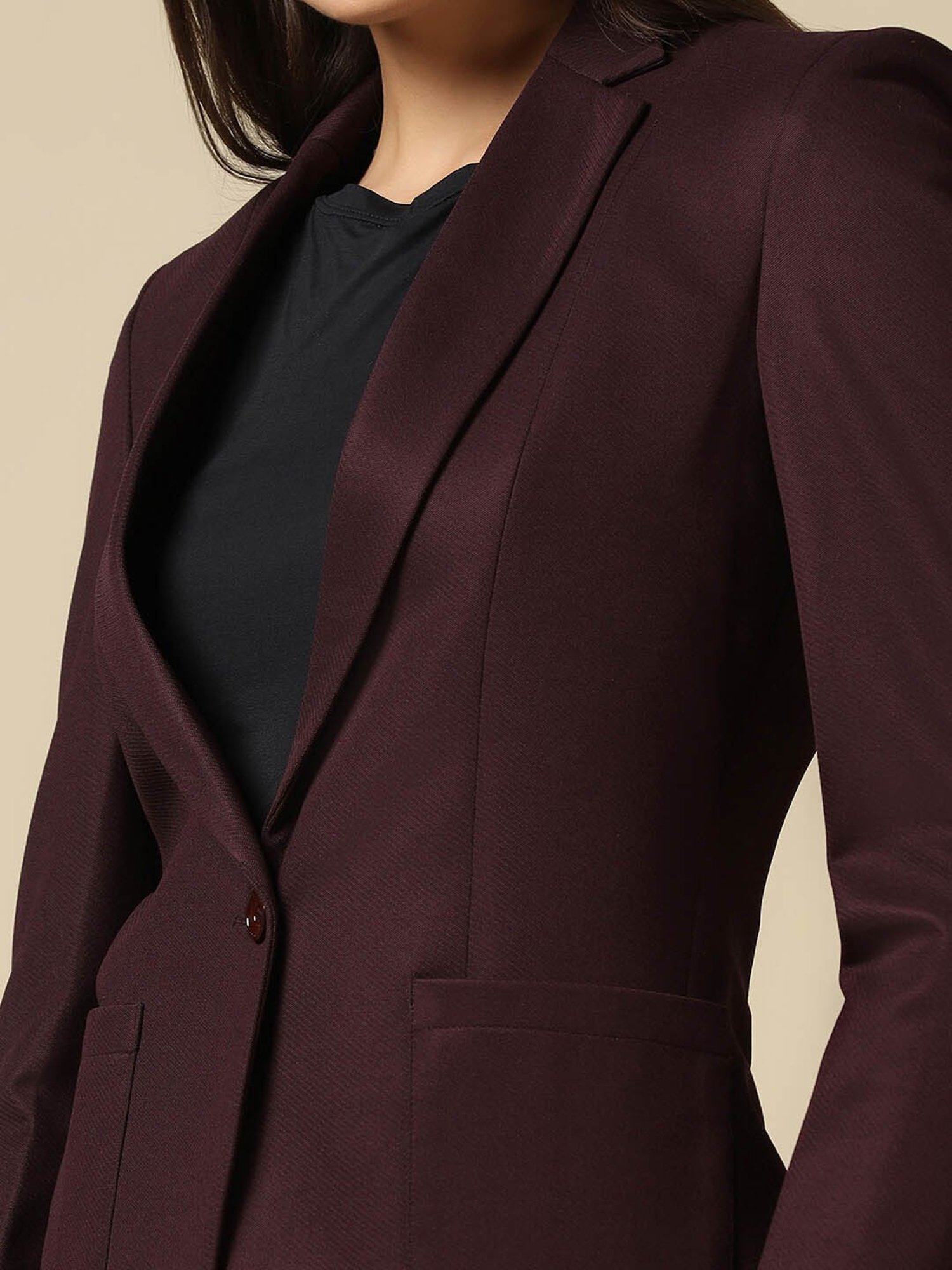 TAHVO Maroon Blazer