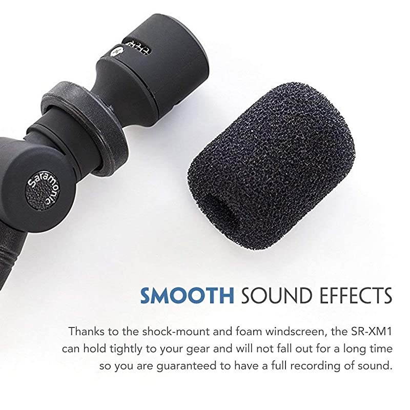 XM1 35mm TRS Microphone for DSLR Cameras Omnidirectional Plug and Play Mic for Camcorders Digital Voice Recorder Gopro CaMixer SmartMixer LavMic SmartRig+ and UWMIC9UWMIC10UWMIC15