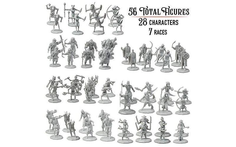 Monster Protectors Painted Fantasy Gnoll Mini Figures for D&D - 1", 8 Pieces