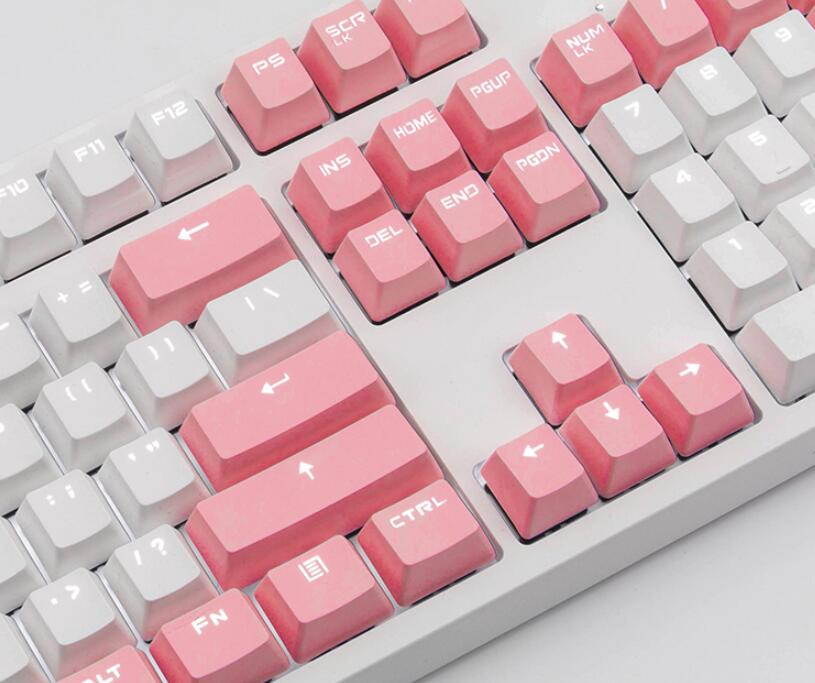 A-jazz AK535  N-key Rollover  Ergonomic Design,Cool Exterior USB Wired Cherry  MX Red Mechanical Gaming  Keyboard For Office And Game,  PBT Keycaps  - Blue Lotus ( No Light Version )