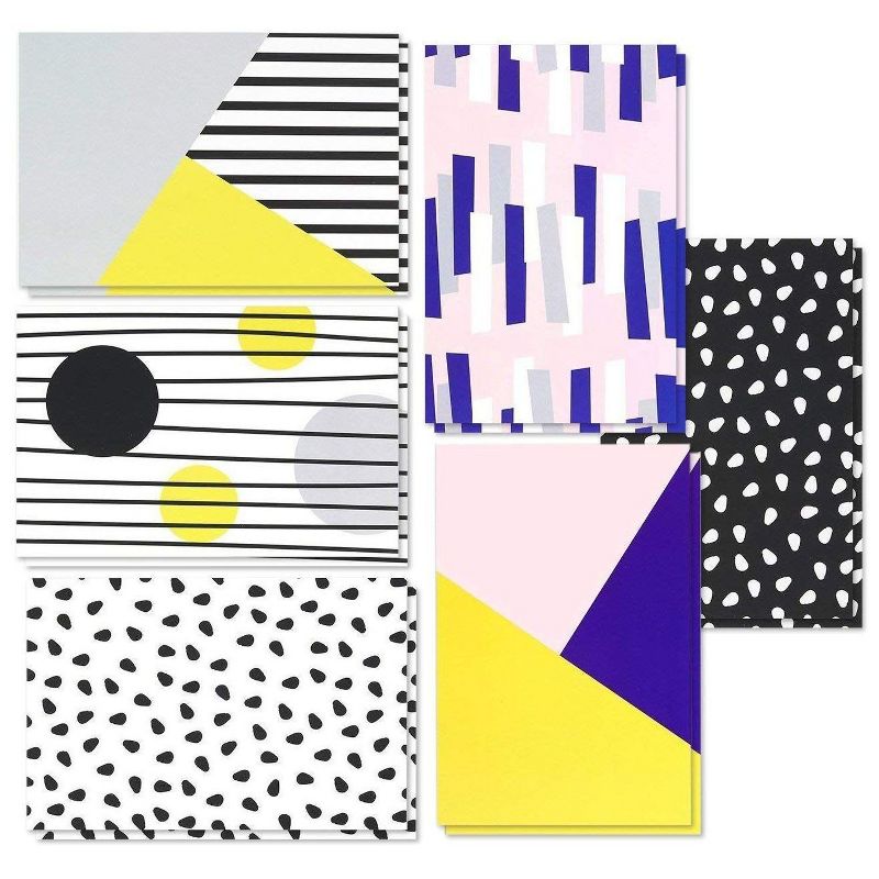 Best Paper Greetings 144-Pack Colorful Modern Design All Occasions Blank Greeting Cards Bulk Sets with Envelopes 4x6 in