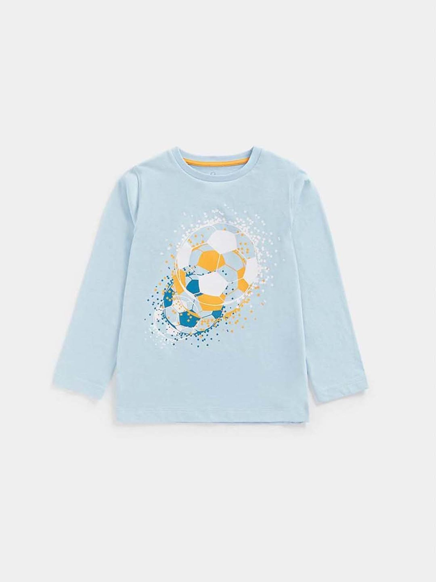 Mothercare Kids Blue Printed Full Sleeves T-Shirt