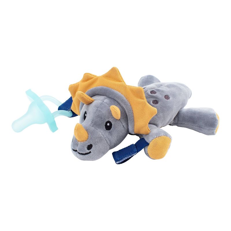 Dr. Brown's Animal Lovey Pacifier & Plush Holder - Triceratops