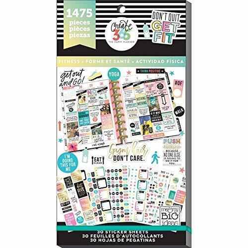 me & my BIG ideas Happy Planner Value Pack Stickers Fitness - Work It Out - 1475 Stickers