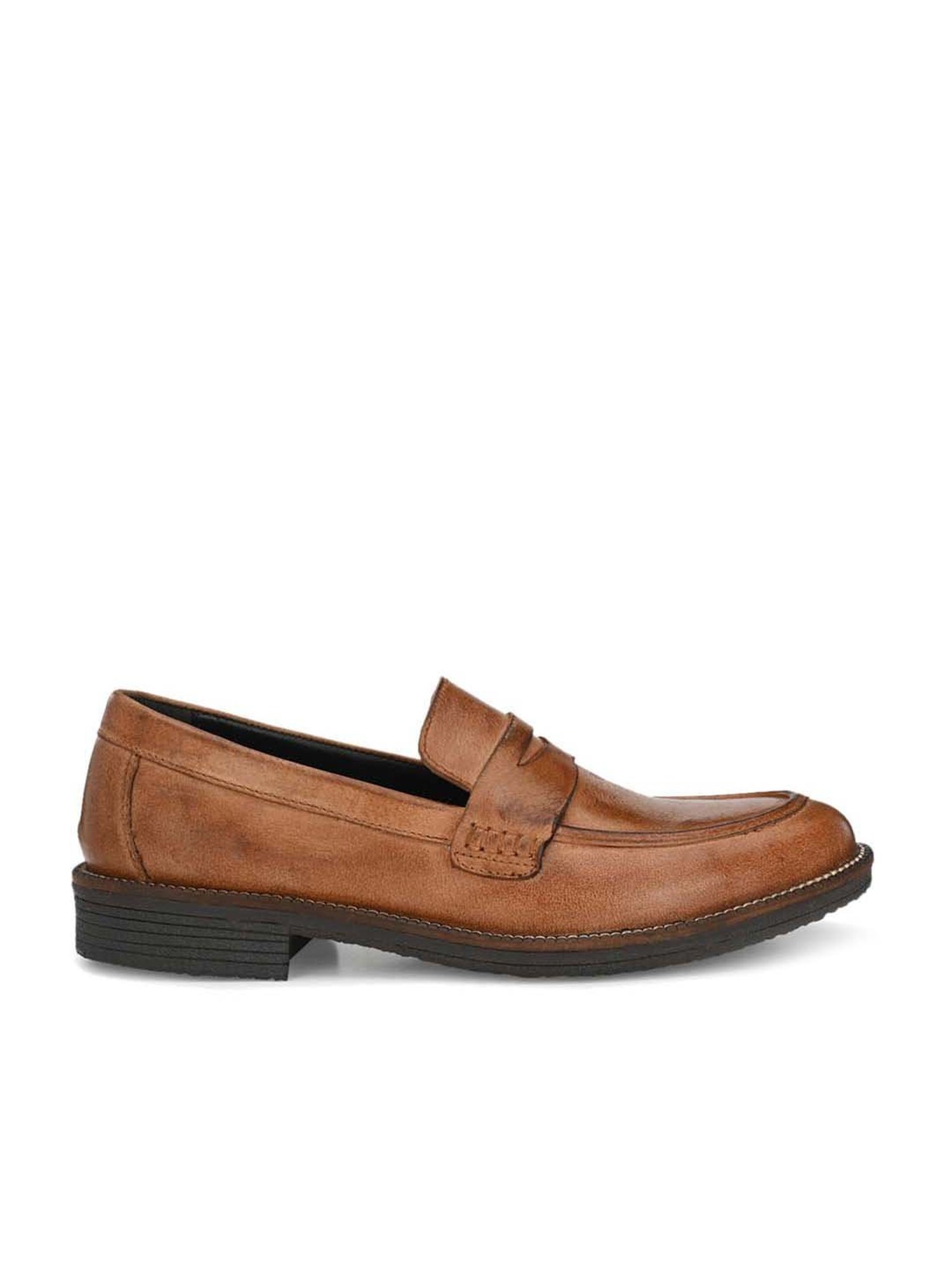 Carlo Romano Men's Tan Casual Loafers