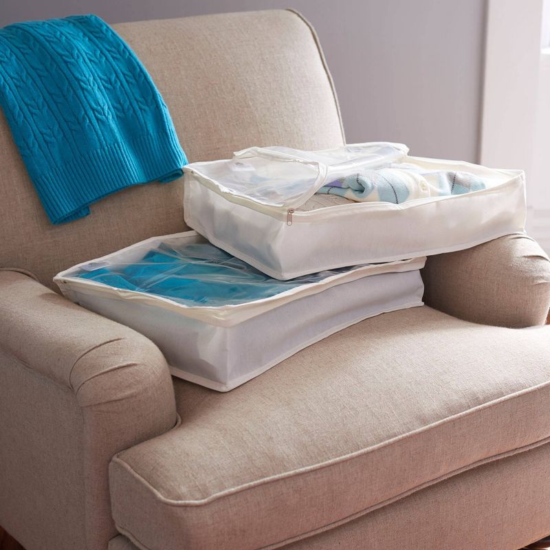 Household Essentials Canvas Sweater Bag Natural Blended