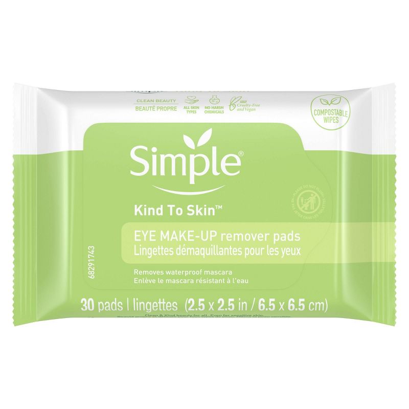 Simple Eye Makeup Remover Pads - 30ct