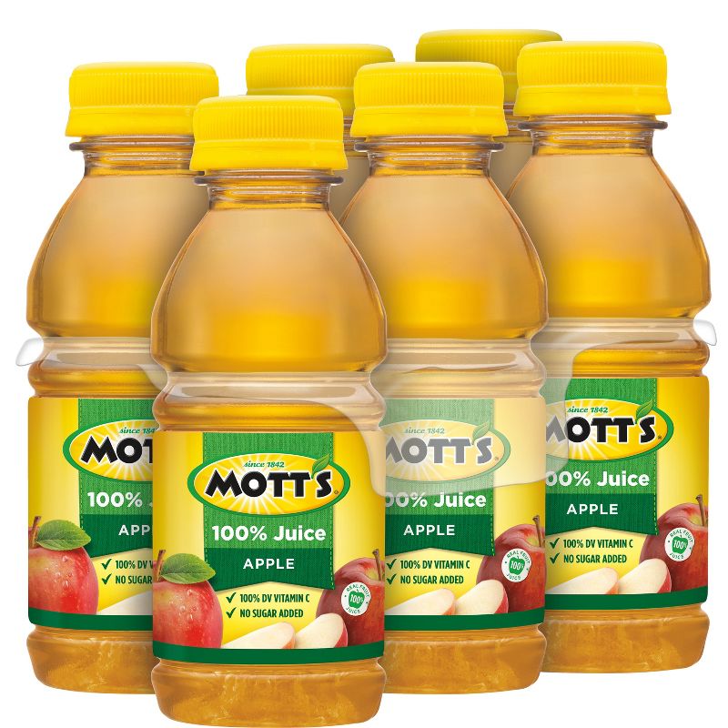 Mott's 100% Original Apple Juice - 6pk/8 fl oz Bottles